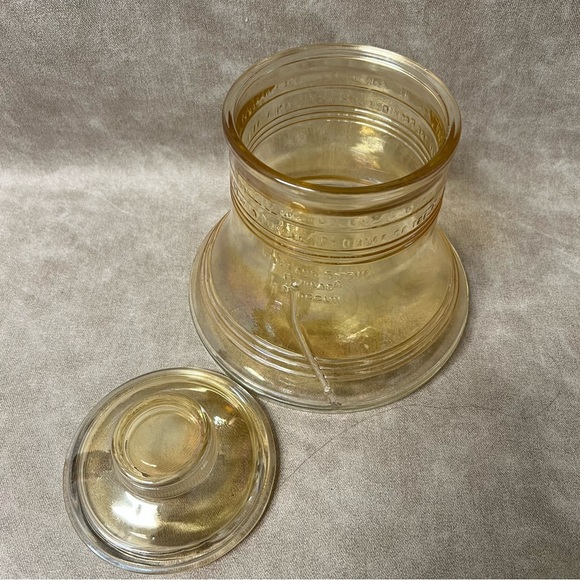 VTG.1976 BICENTENNIAL BARTLETT-COLLINS GLASS LIBERTY BELL COOKIE JAR - Picture 3 of 6